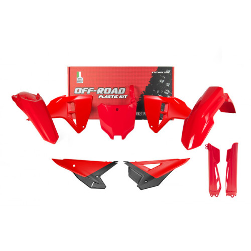 Rtech, Plastkit, SVART RÖD, HONDA CRF 2025 Rtech, Plastkit, SVART RÖD, HONDA CRF 2025