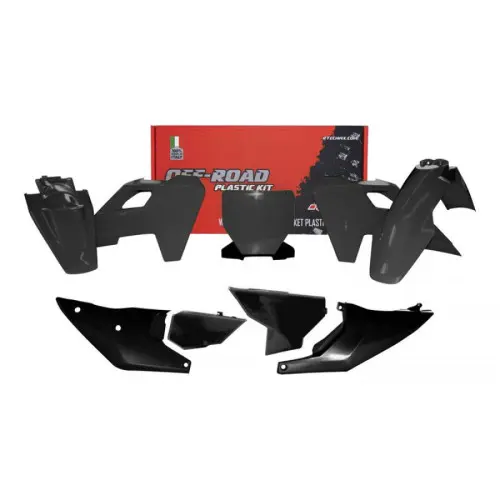 Rtech, Plastkit, SVART, Husqvarna 23-24 FC 450, 23-24 FC 250/TC 250, 23-24 FC 350, 23-24 TC 125 Rtech, Plastkit, SVART, Husqvarna 23-24 FC 450, 23-24 FC 250/TC 250, 23-24 FC 350, 23-24 TC 125