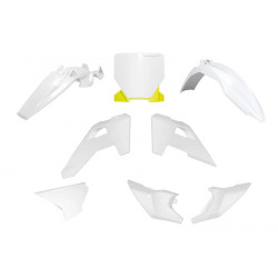 Rtech, Plastkit, Vit/Gul, Husqvarna TC 85 2025 Rtech, Plastkit, Vit/Gul, Husqvarna TC 85 2025