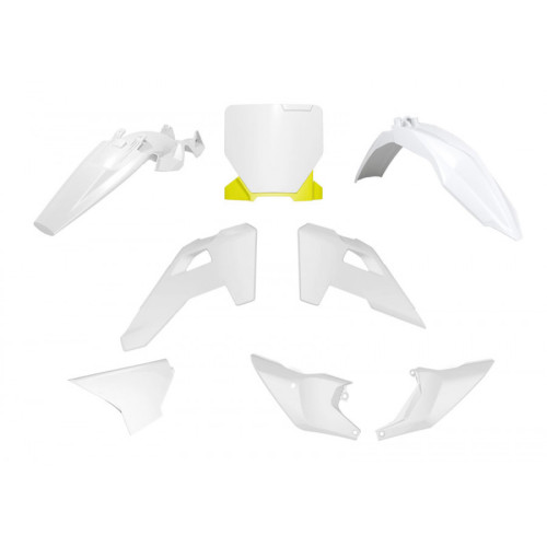 Rtech, Plastkit, Vit/Gul, Husqvarna TC 85 2025 Rtech, Plastkit, Vit/Gul, Husqvarna TC 85 2025