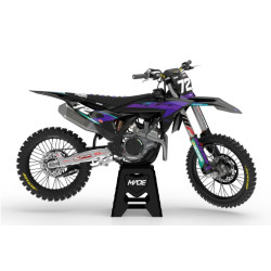 KTM Stock 25 Svart/Lila komplett dekalkit KTM Stock 25 Svart/Lila komplett dekalkit