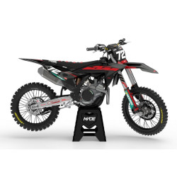 KTM Stock 25 Svart/Röd komplett dekalkit KTM Stock 25 Svart/Röd komplett dekalkit