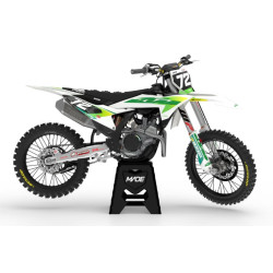KTM Stock 25 Vit/Grön komplett dekalkit KTM Stock 25 Vit/Grön komplett dekalkit