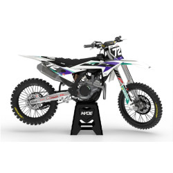 KTM Stock 25 Vit/Lila komplett dekalkit KTM Stock 25 Vit/Lila komplett dekalkit