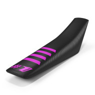Onegripper Sadelöverdrag - Ribbat Svart/Rosa Onegripper Sadelöverdrag - Ribbat Svart/Rosa