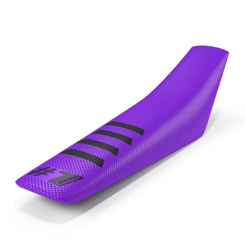 Onegripper Sadelöverdrag - Ribbat Lila/Svart Onegripper Sadelöverdrag - Ribbat Lila/Svart