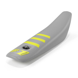 Onegripper Sadelöverdrag - LIGHT RIB Mini Ljusgrå/Neon