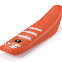 Onegripper Sadelöverdrag - LIGHT RIB Mini Orange/Vit