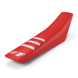 Onegripper Sadelöverdrag - LIGHT RIB Röd/Vit