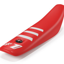 Onegripper Sadelöverdrag - LIGHT RIB Mini Röd/Vit