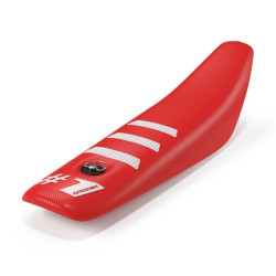 Onegripper Sadelöverdrag - LIGHT RIB Mini Röd/Vit