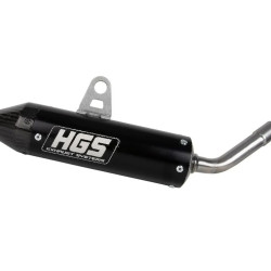 HGS Ljuddämpare 2T Racing KTM SX65 TC65 MC65 24- Svart/Carbon