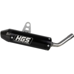 HGS Ljuddämpare 2T Racing KTM SX65 TC65 MC65 24- Svart/Carbon