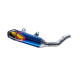 FMF FACTORY 4.1 Anodiserad Titan Kolfiber Endcap CRF250R 25-