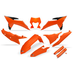 UFO Plastkit m. Gaffelbensskydd KTM Enduro 999