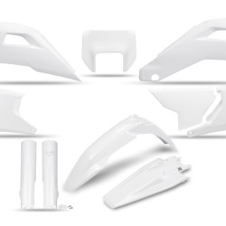 UFO Plastkit med Gaffelbensskydd Husqvarna Vit