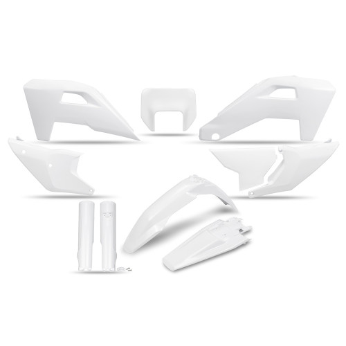 UFO Plastkit med Gaffelbensskydd Husqvarna Vit
