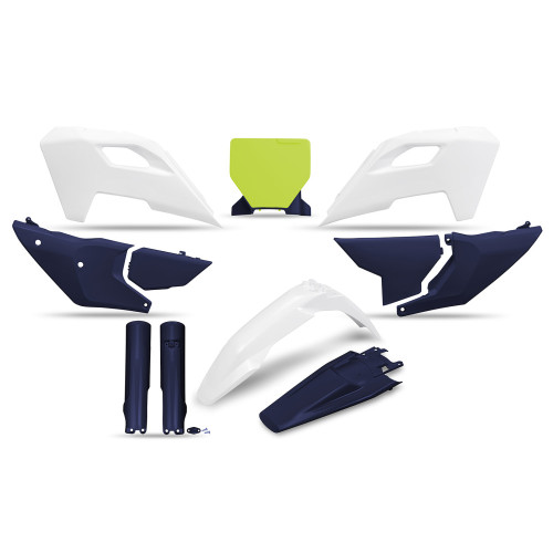 UFO Plastkit med Gaffelbensskydd Husqvarna 333 UFO Plastkit med Gaffelbensskydd Husqvarna 333
