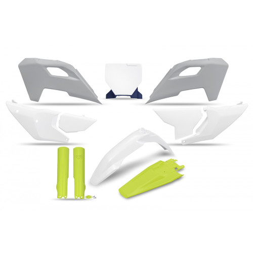 UFO Plastkit med Gaffelbensskydd Husqvarna 999 UFO Plastkit med Gaffelbensskydd Husqvarna 999