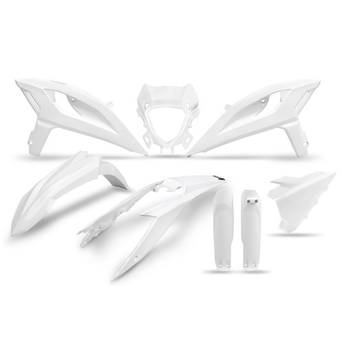 UFO Plastkit m. gaffelbensskydd Beta Vit 2025 UFO Plastkit m. gaffelbensskydd Beta Vit 2025